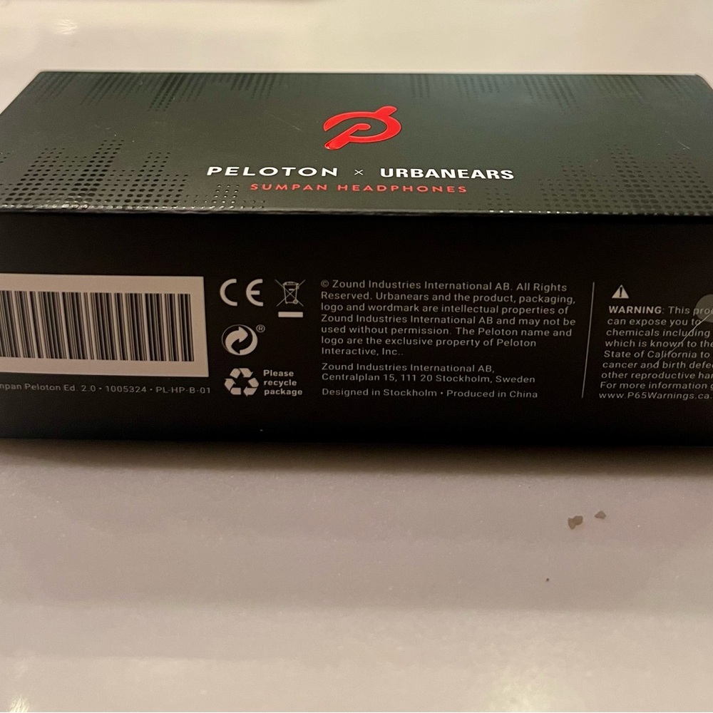 Brand new Peloton x Urbanears Sumpan Headphones. Sealed.
